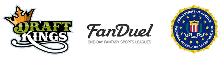 Logos Draftkings, Fanduel och FBI